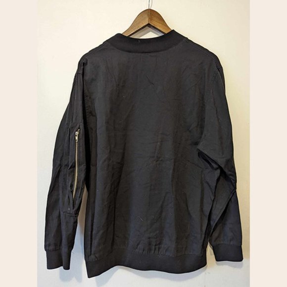 OAK NYC - Zipped pocket sleeve sweatshirt - Sz M - Picture 2 of 5